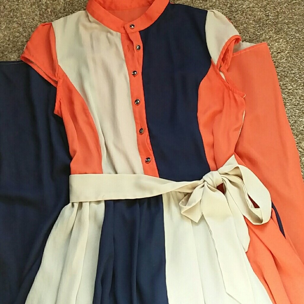 Shein colorblock dress size large